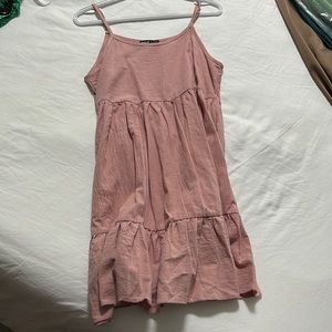 Pink mini dress